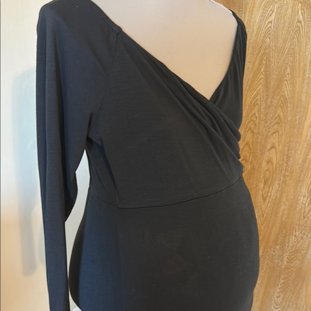 Elegant Black Maternity Photo shoot Gown size L